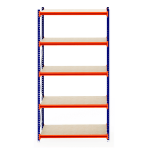 RackZone Longspan Shelving 800mm with laminated timber, starter unit.