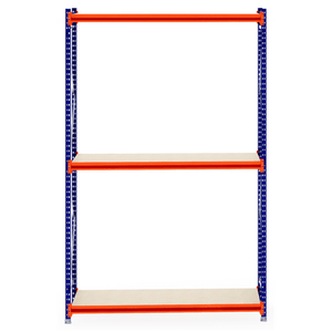 RackZone Longspan Shelving 800mm Deep Laminated Timber Starter Unit.