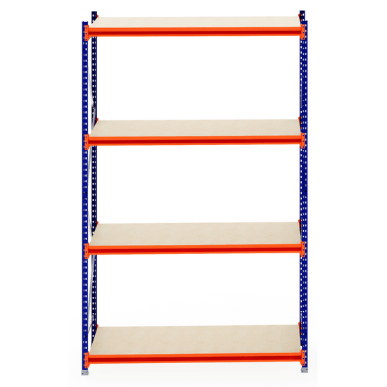 RackZone Longspan Shelving 800mm, laminated timber, starter unit.