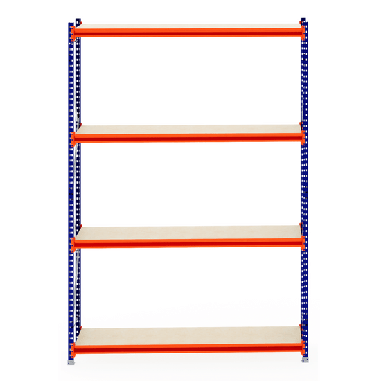 RackZone Longspan Shelving, 600mm deep, laminated timber, starter unit.