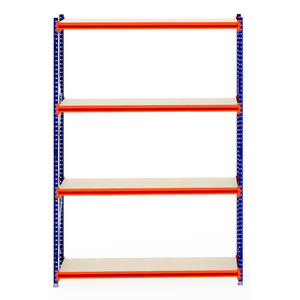 RackZone Longspan Shelving, 600mm deep, laminated timber, starter unit.