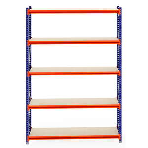 RackZone Longspan Shelving 800mm, laminated timber, starter unit shown empty.