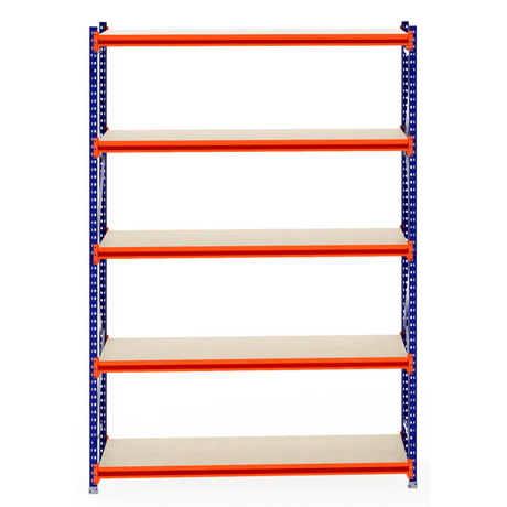 RackZone Longspan Shelving 800mm, laminated timber, starter unit shown empty.