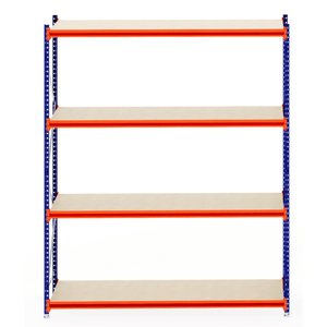 RackZone Longspan 800mm Shelving, laminated timber, starter unit.