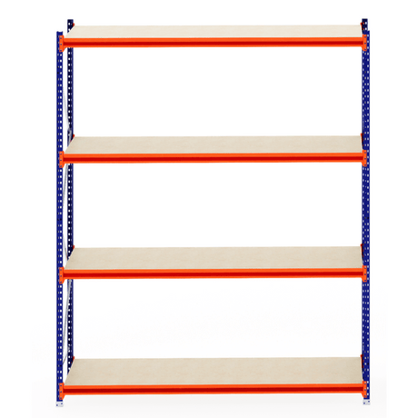 RackZone Longspan 800mm Shelving, laminated timber, starter unit.