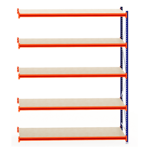 RackZone Longspan 800mm Timber Extender with blue frame, orange supports.