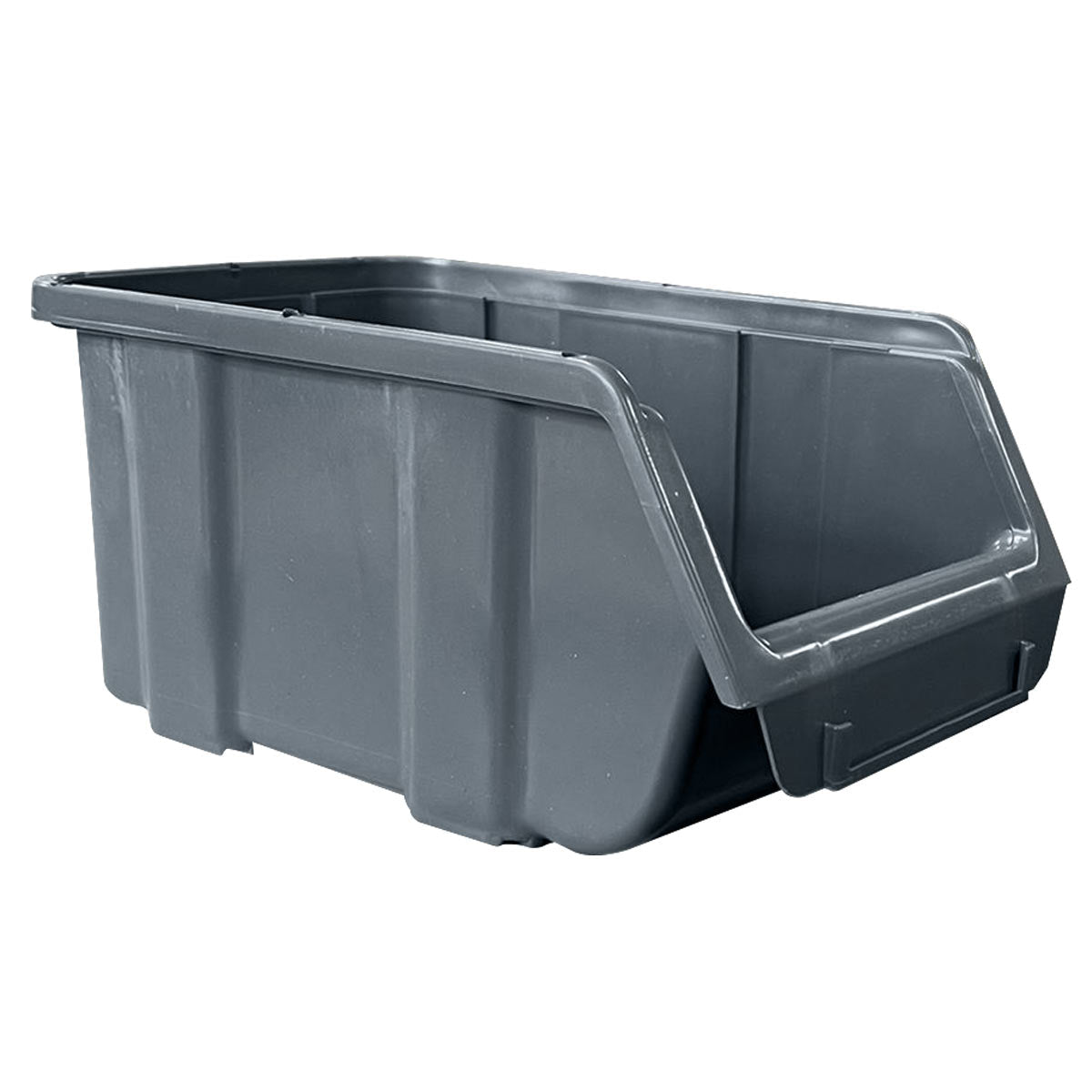 RackZone Storage Part Bins A150, grey, stackable, open front, reinforced sides.