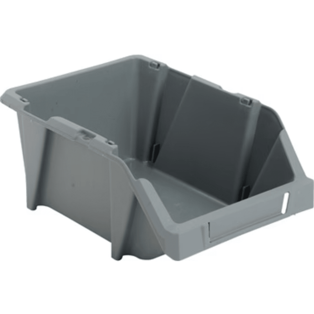 RackZone Economy Part Bins KPA25, grey, 130x200x300mm, pack of 25.