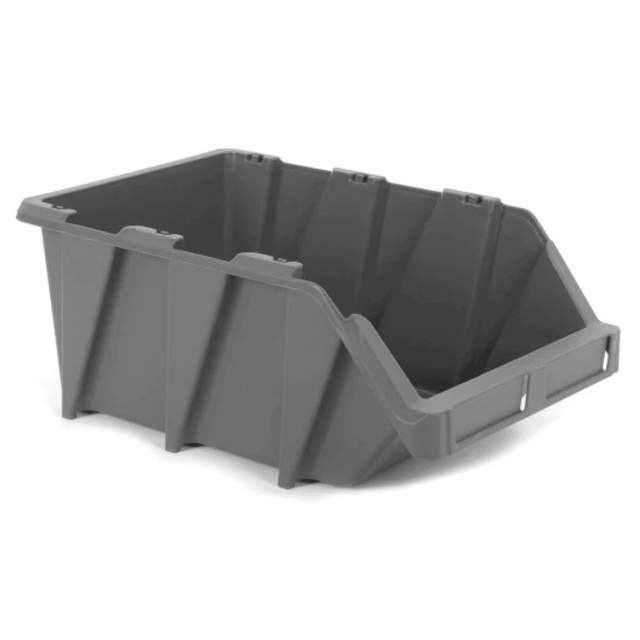 RackZone Economy Part Bins KPA35, grey, 178x265x420mm, open front, qty 20.