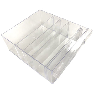 RackZone Plastic Drawer Dividers 120-4 (10 pack) for easy and clear sorting.