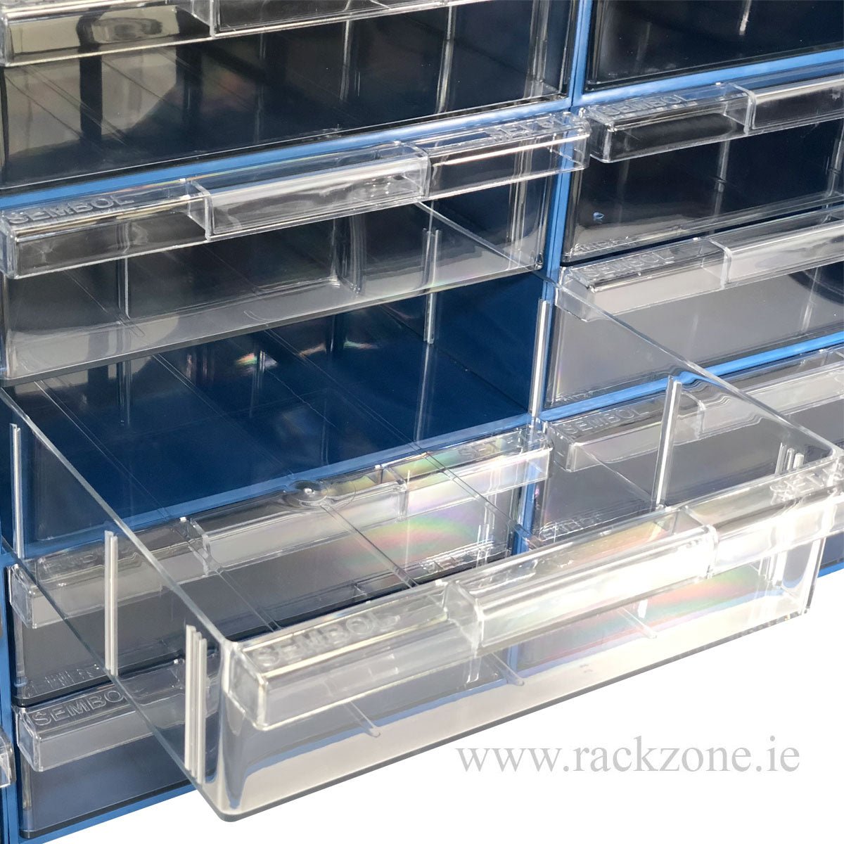 Plastic Drawer 72 Box 204d x 370w x 160h Blue 120-6