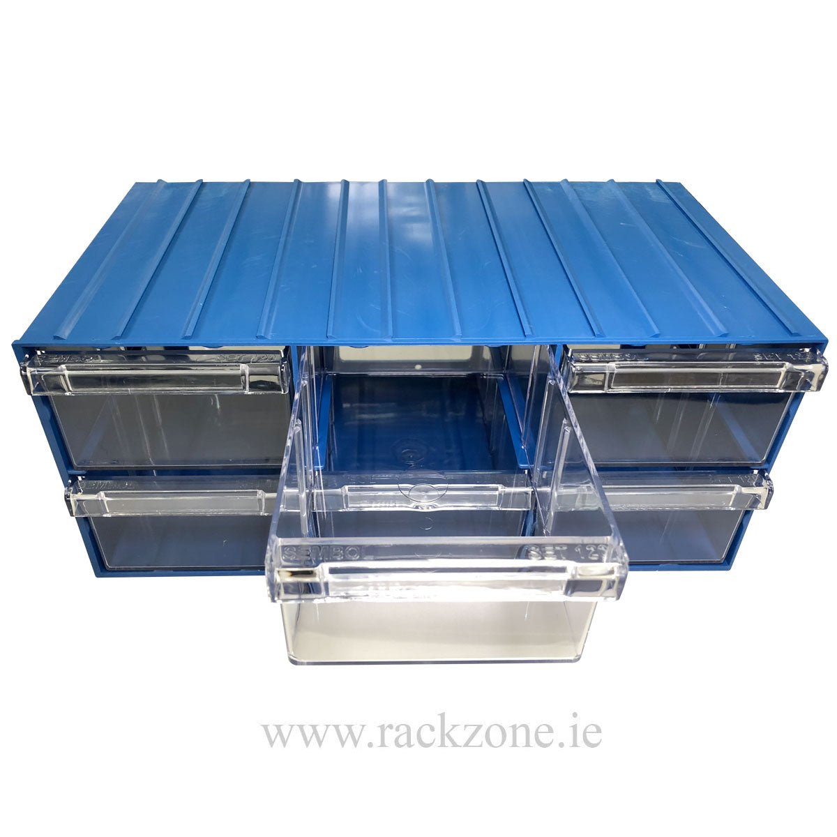 Plastic Drawer 72 Box 204d x 370w x 160h Blue 120-6