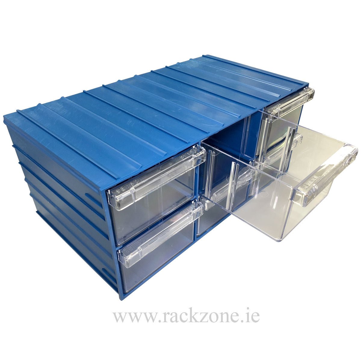 Plastic Drawer 72 Box 204d x 370w x 160h Blue 120-6