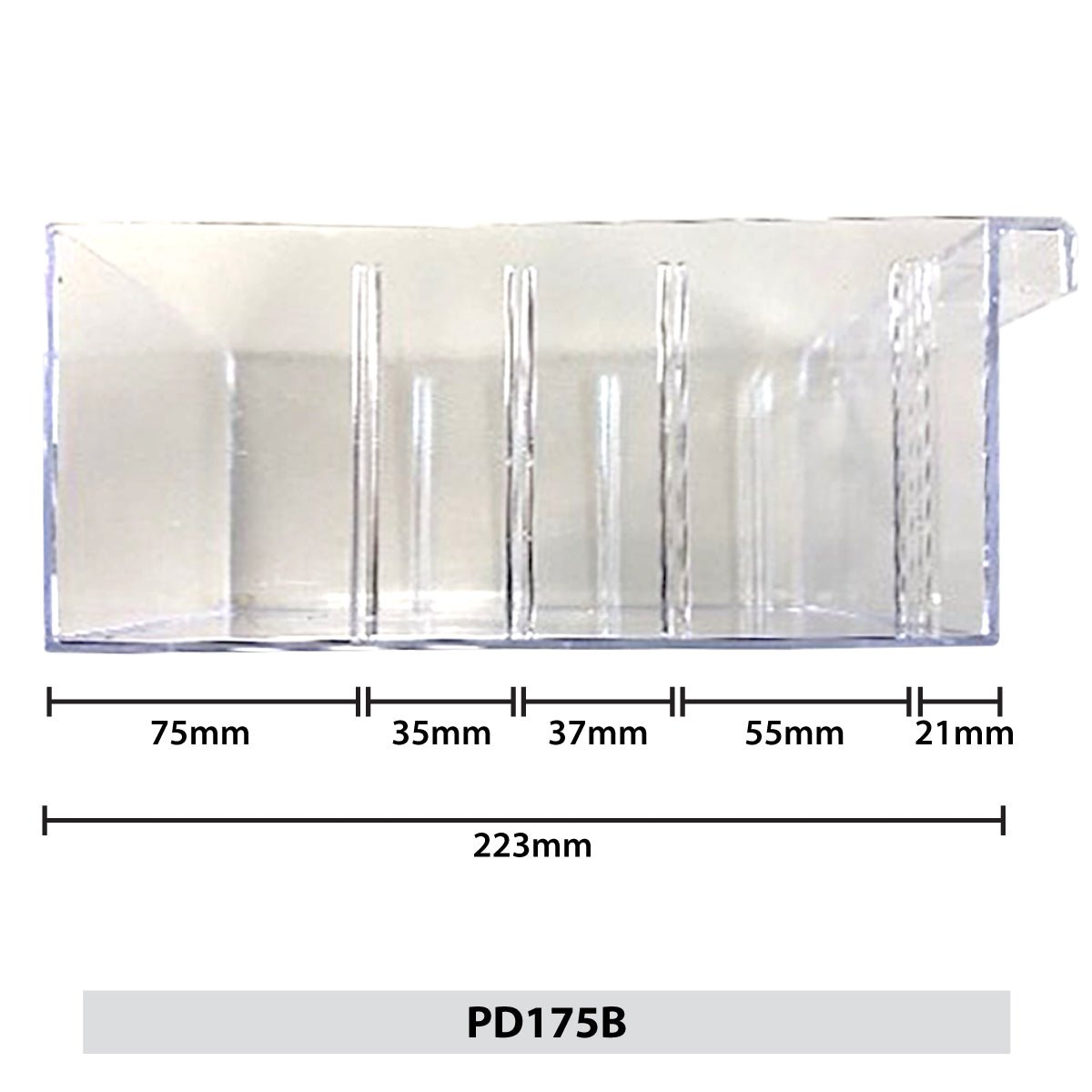 RackZone Plastic Drawer Dividers, 230x173x110mm, pack of 10 for organising drawers.