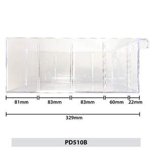 Plastic Drawer Dividers 303d x 260w x 113h PACK OF 10 - RackZone
