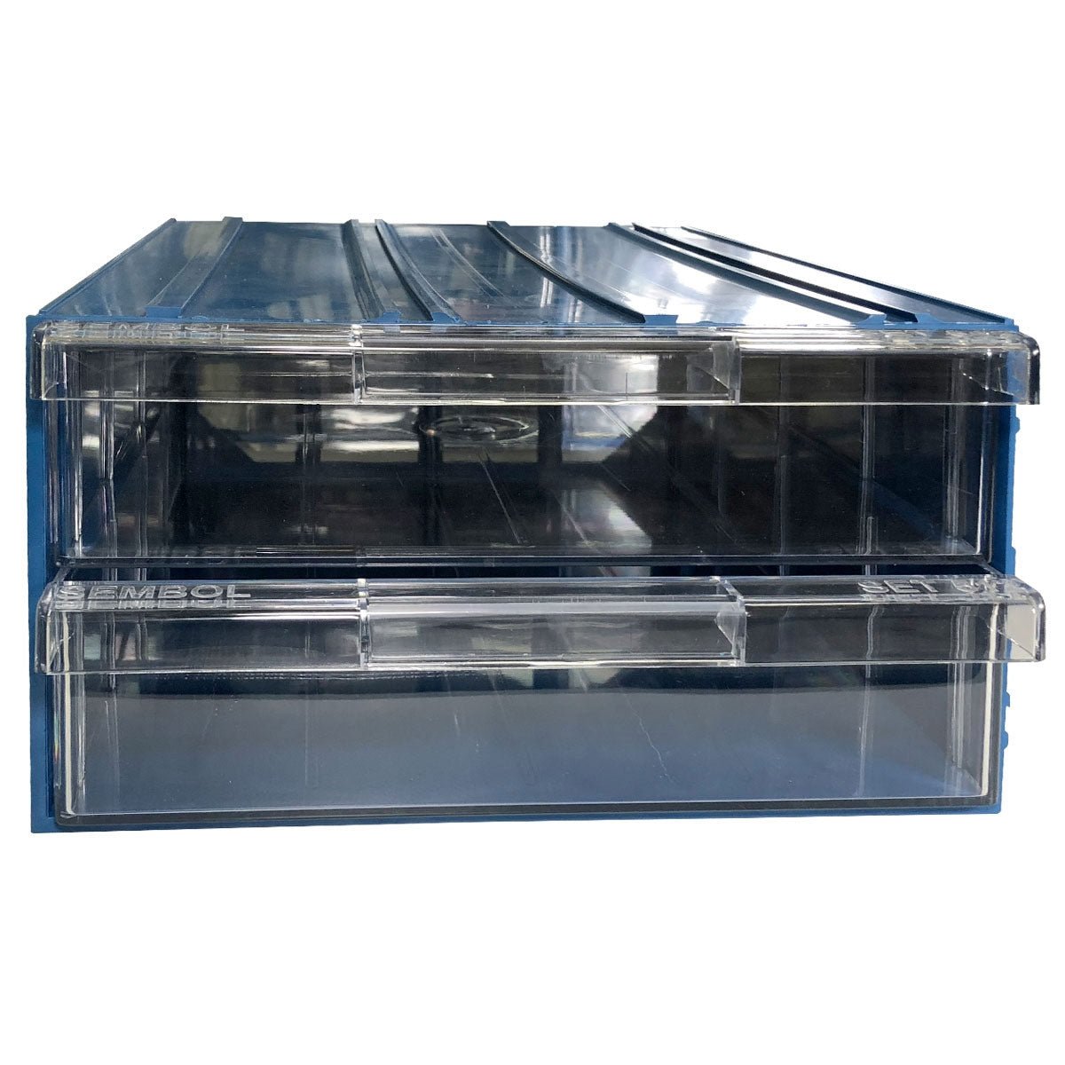 RackZone Plastic Drawer [24 Box], 303d x 260w x 113h, blue, for small parts.