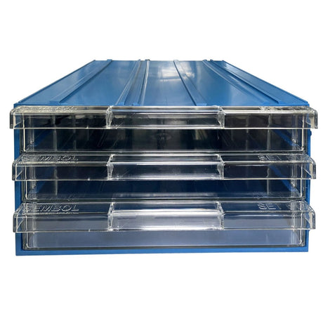 RackZone Plastic Drawer 36 Box, Blue, 340x260x150mm, for small parts storage.