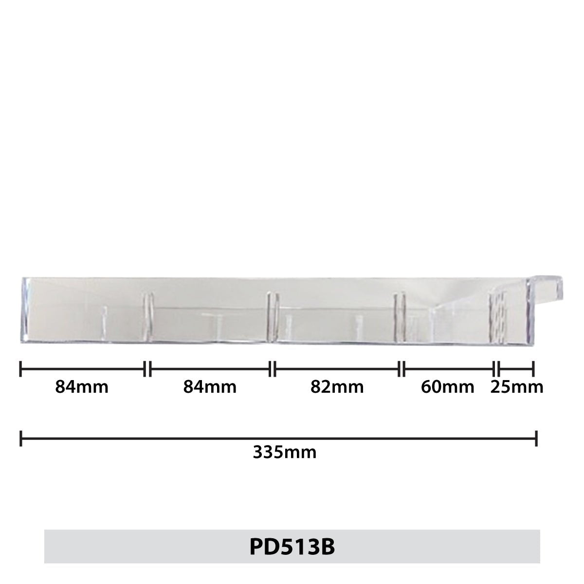 RackZone Plastic Drawer Dividers 340x260x150mm, pack of 10 with 5 compartments.