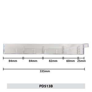 RackZone Plastic Drawer Dividers 340x260x150mm, pack of 10 with 5 compartments.