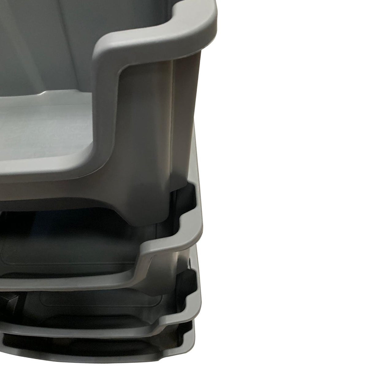 RackZone Storage Nestable Picking Bins A500 300h x 490w x 400d Grey, pack of 4.
