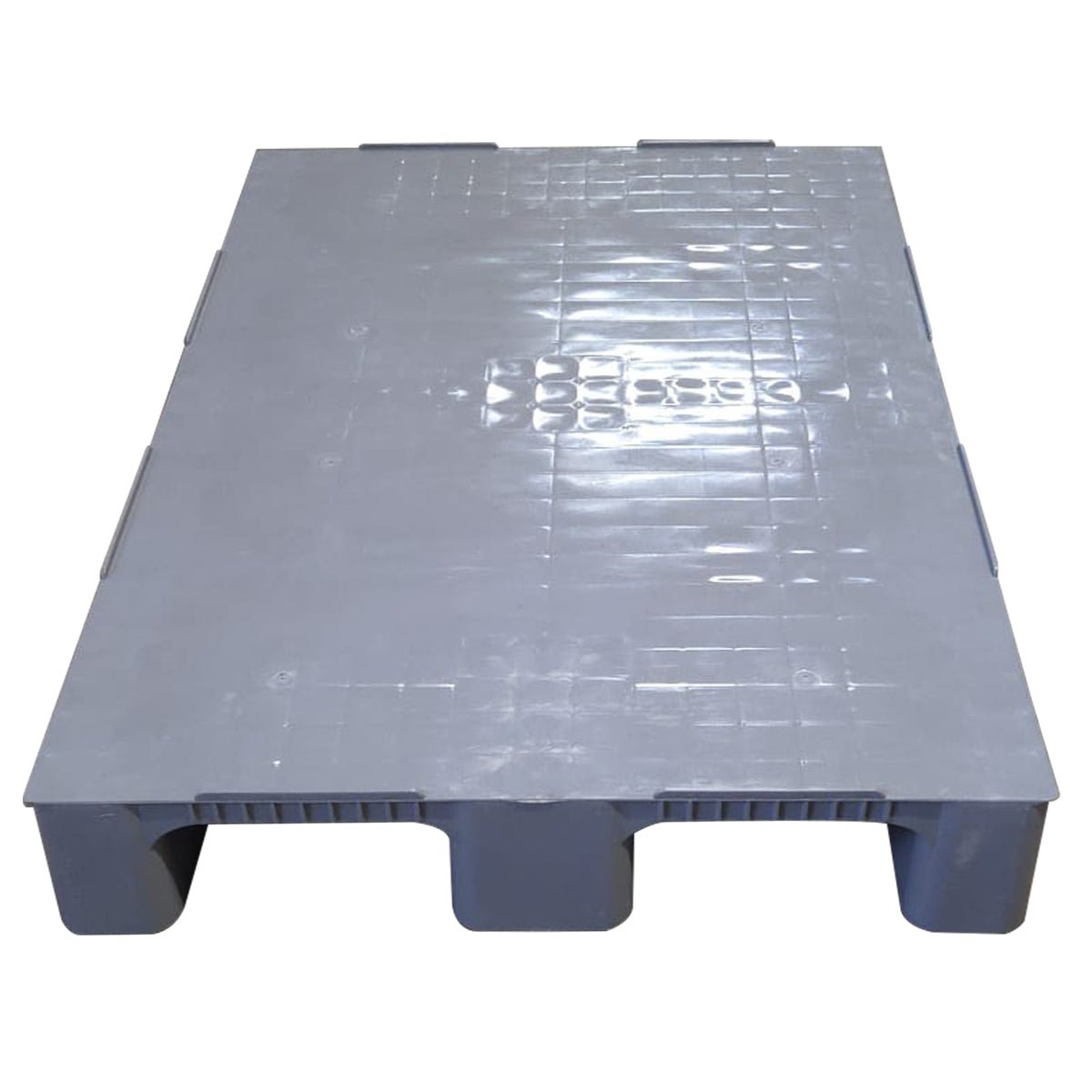 RackZone Heavy Duty Plastic Euro Pallet 1200x800mm - Grey, ideal for storage.