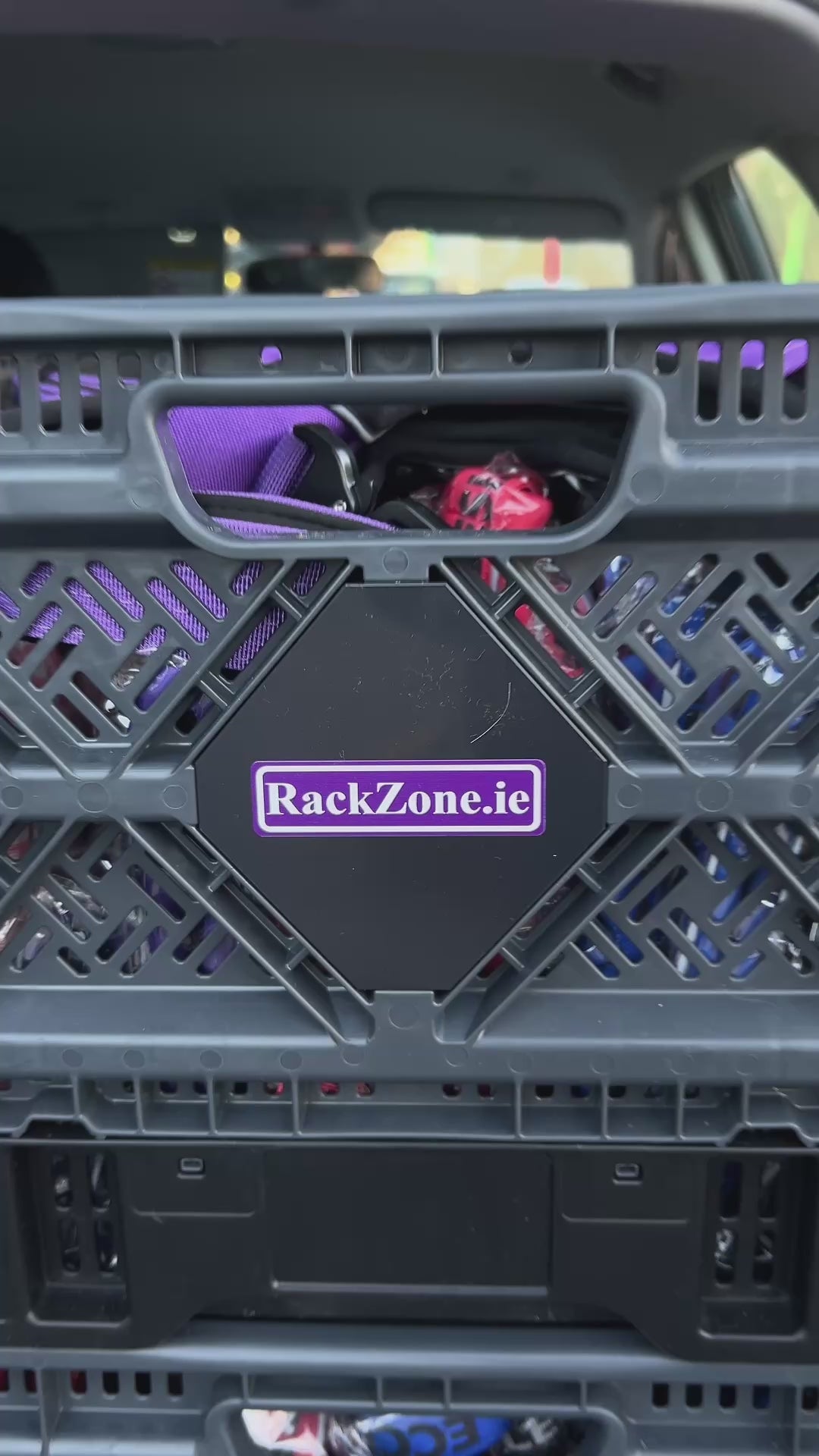 Foldable Crate 600d x 400w x 300h Grey 59L