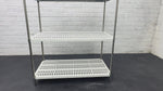 Stainless Plastic Shelving 1820H x 1210W x 610D 4 Level