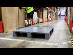 Heavy Duty Plastic UK Pallet 1200mm x 1000mm - Grey