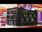 Foldable Picking Crate Lid 540d x 360w x 300h Black 48L