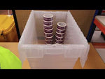 Attached Lid Containers 75L 600d x 400w x 416h Transparent