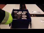 Attached Lid Containers 33L 400d x 300w x 365h Blue