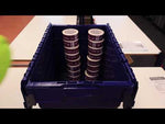 Attached Lid Containers 75L 600d x 400w x 416h Blue