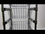 7 Tier Chrome Plated Basket Trolley 1530H x 460W x 460D