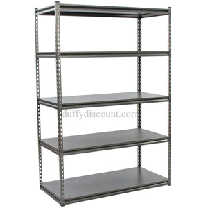 RackZone Rivet Shelving 5-Level 250kg, ideal for garage storage.