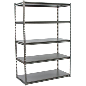 RackZone Rivet Shelving 5 Level, 250kg UDL, ideal garage storage solution.