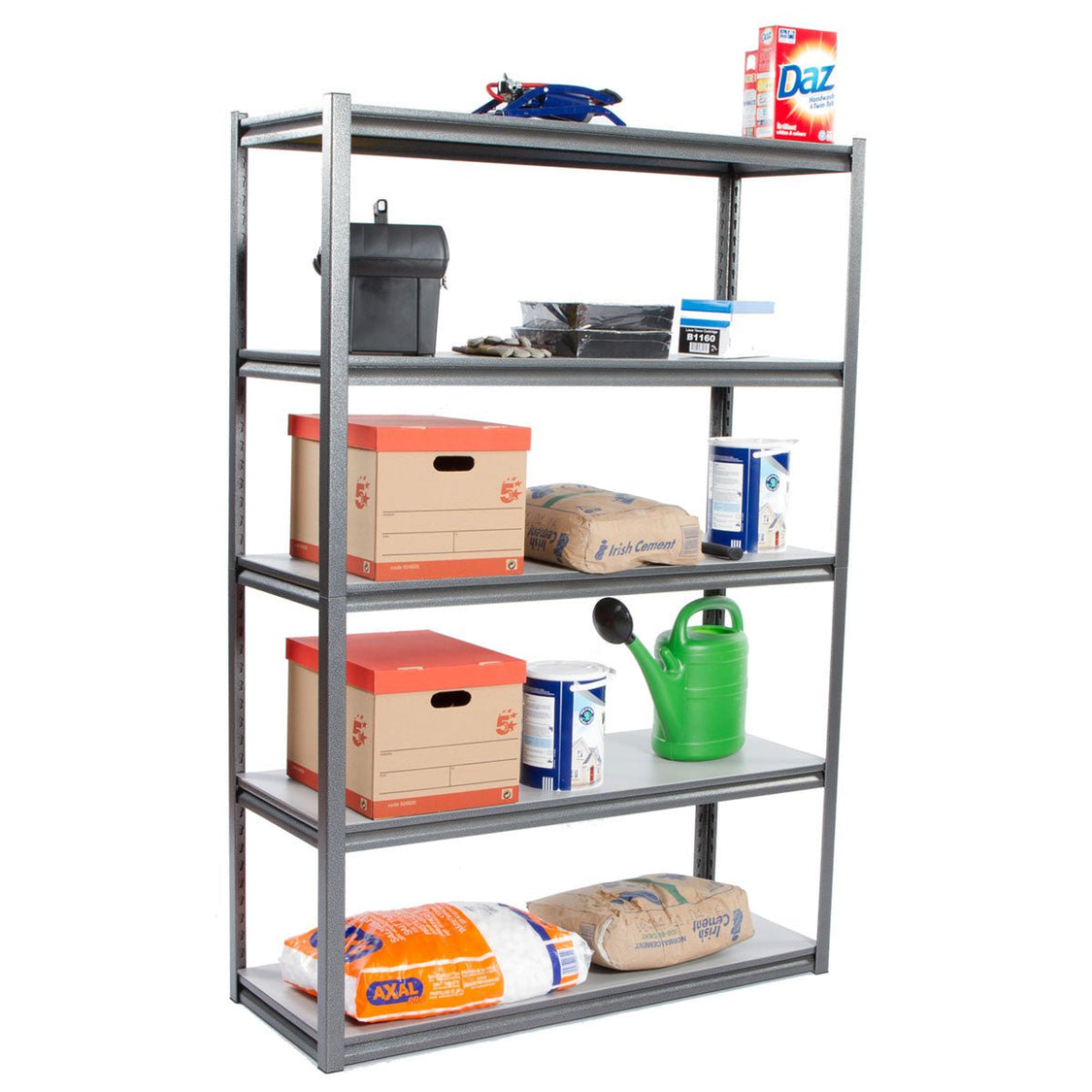 Modular open shelving home office