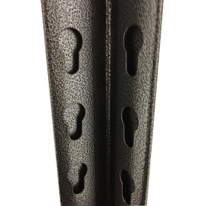 RackZone 5 Bay Rivet Shelving bars with keyhole slots shown on white background.