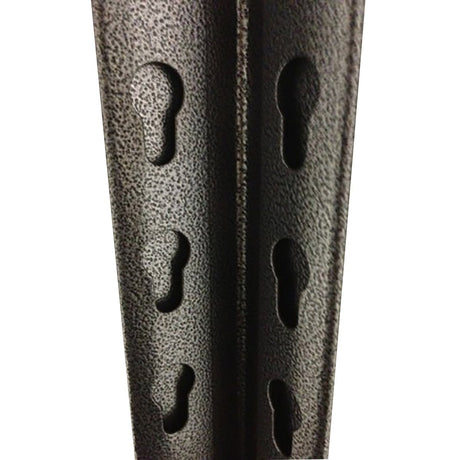 RackZone 5 Bay Rivet Shelving bars with keyhole slots shown on white background.