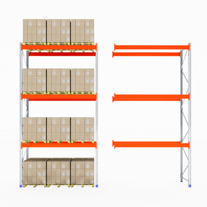 RackZone Pallet Racking 1100mm Depth - Starter with shelves and boxes.