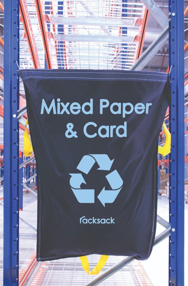 Rack Sack Mixed Paper & Cardboard Blue with Hooks | RackZone