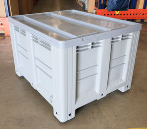 A RackZone Pallet Box 1200x1000x760h sits on a warehouse floor.