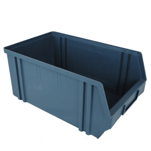 RackZone Boltless Shelving 150KG with 21 blue open-front bins for storage.