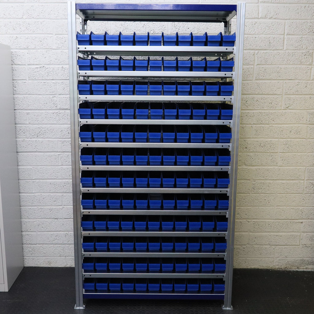 Storage Kit Easy Rack Shelving With 132 Shelf Bins - RackZone
