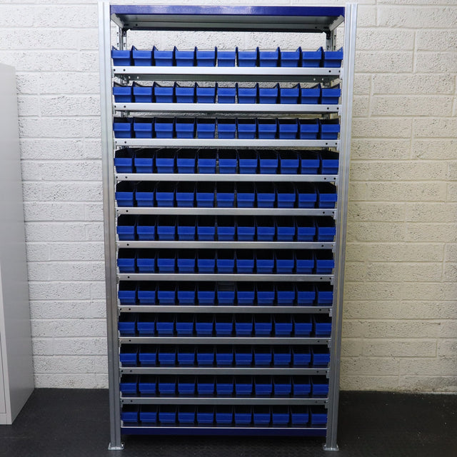 Storage Kit Easy Rack Shelving With 132 Shelf Bins - RackZone