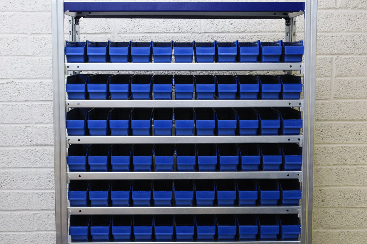 Storage Kit Easy Rack Shelving With 132 Shelf Bins - RackZone