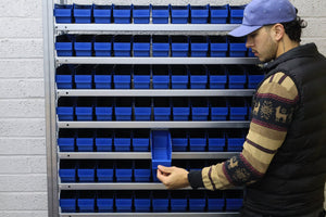 Storage Kit Easy Rack Shelving With 132 Shelf Bins - RackZone