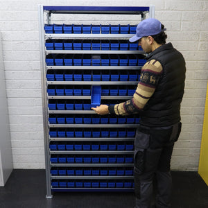 Storage Kit Easy Rack Shelving With 132 Shelf Bins - RackZone
