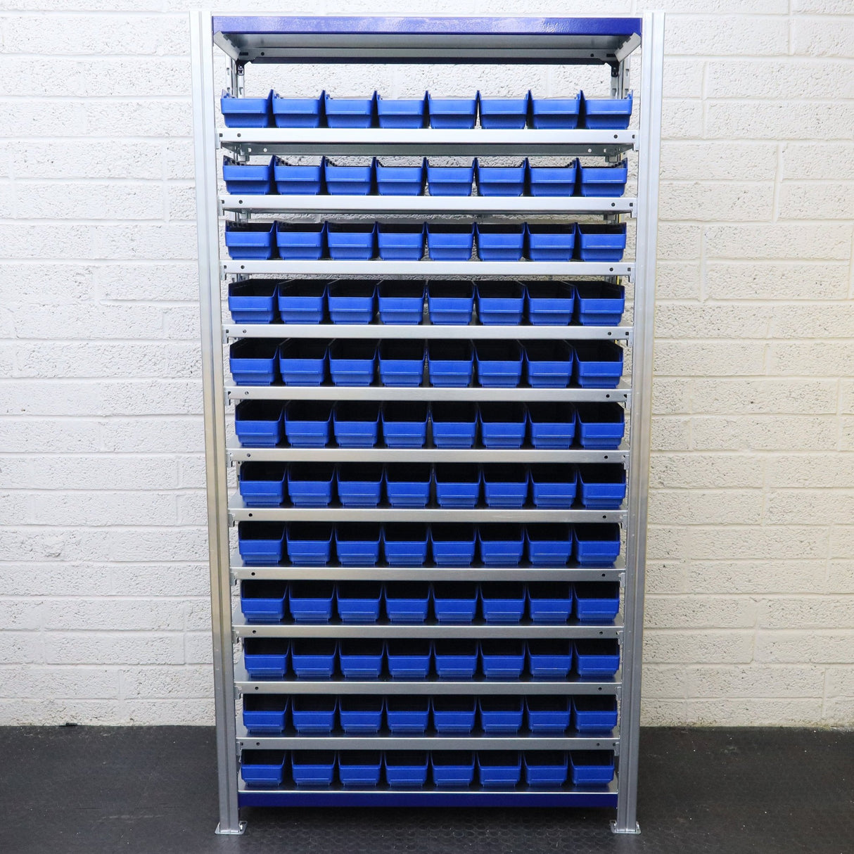 Storage Kit Easy Rack Shelving With 96 Shelf Bins - RackZone