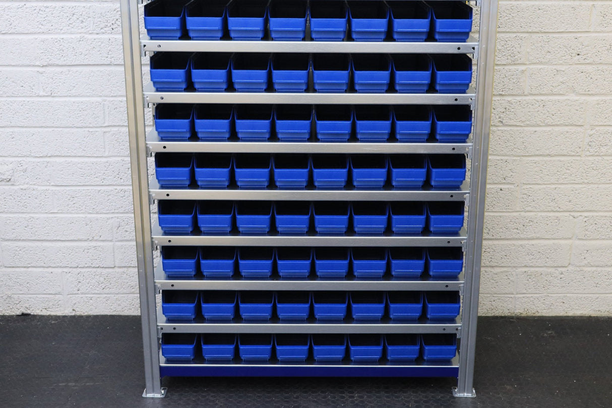Storage Kit Easy Rack Shelving With 96 Shelf Bins - RackZone