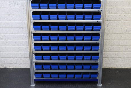 Storage Kit Easy Rack Shelving With 96 Shelf Bins - RackZone